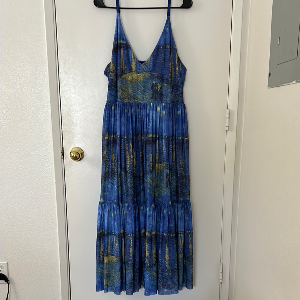 Blackmilk Clothing Starry Night Midi Dress XXL - Picture 2 of 5